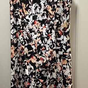 White House Black Market A-Line Dress with Floral Pattern